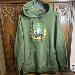 Cotton Jeep Topless For Tatas Breast Cancer Awareness Hoodie Olive Green XL